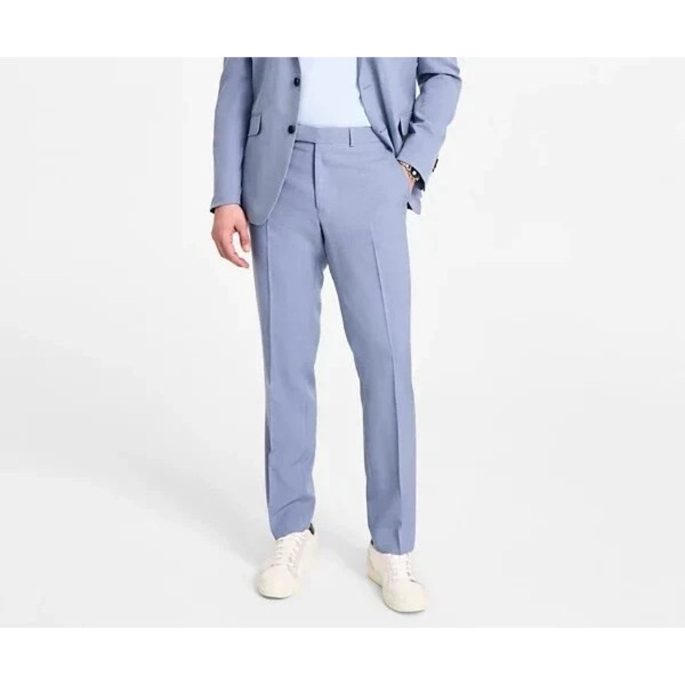 Kenneth Cole‎ Reaction Men's Slim-Fit Stretch Linen Suit Pants Size 29W 32L